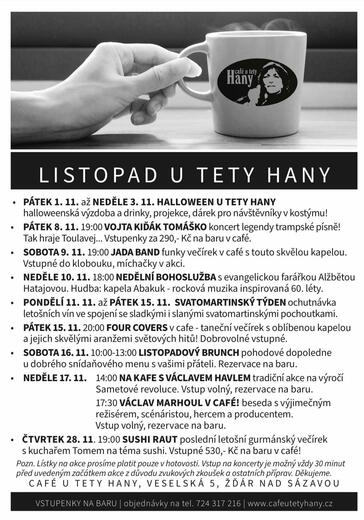 Listopad u tety Hany